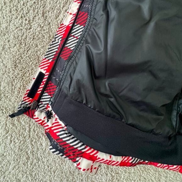 North Face TNF 3 in 1 Monarch Triclimate Jacket Red Plaid Women Ski Snow - Picture 9 of 16